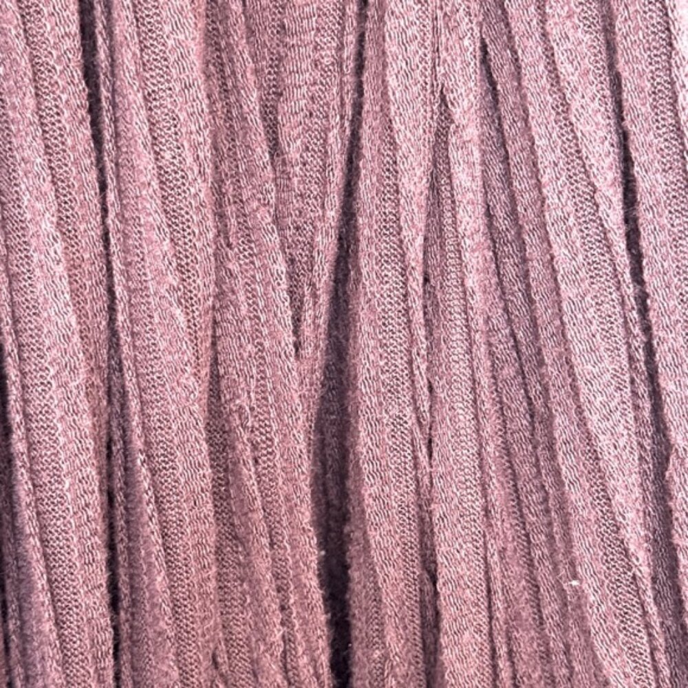 Ribbed infinity scarf, dark purple